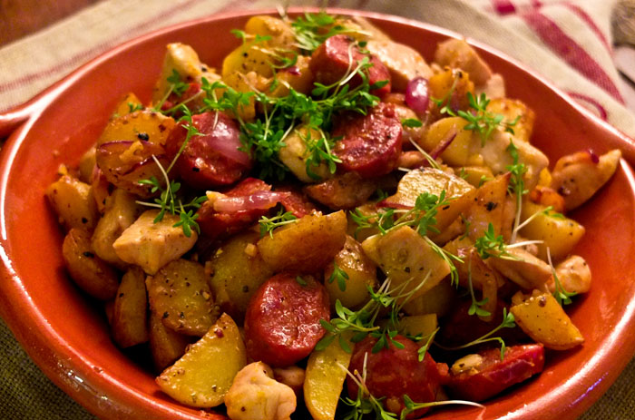 Spanisches Hähnchen Mit Chorizo Und Kartoffeln — Rezepte Suchen