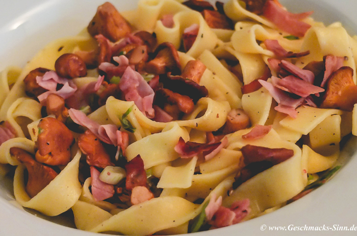 Tagliatelle mit Pfifferlingen | Geschmacks-Sinn