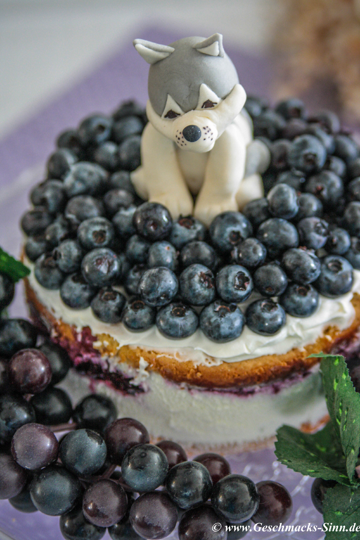 Blaubeer-Quark-Torte mit tierischem Hightlight | Geschmacks-Sinn