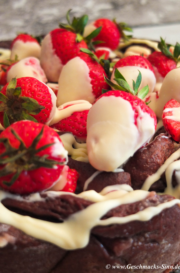 Erdbeer-Schokoladen-Pinwheel | Geschmacks-Sinn Erdbeer-Schokoladen-Pinwheel | Geschmacks-Sinn